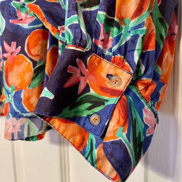 Anthropologie Pooley Blouse (Oranges) – Size M - Picture 5 of 8